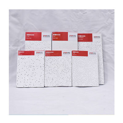 Acoustic Fireproof Customized Size Mineral Wool Ceiling Board