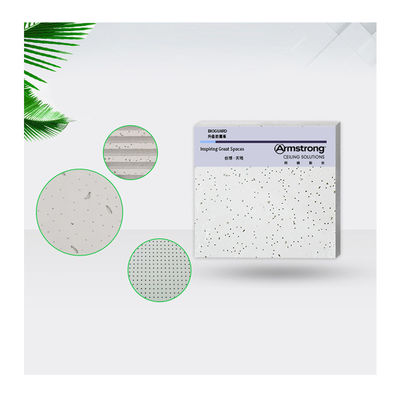 Acoustic Fireproof Customized Size Mineral Wool Ceiling Board