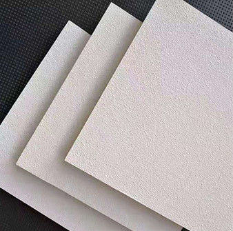 Class A Fire Rated Acoustic Glass Wool Ceiling Tiles Square Edges Fiberglass Panels