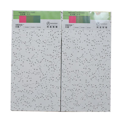 Waterproof Fiber Slab Mineral Wool Ceiling Plate For Sound Absorption