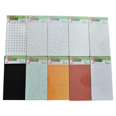 Waterproof Fiber Slab Mineral Wool Ceiling Plate For Sound Absorption