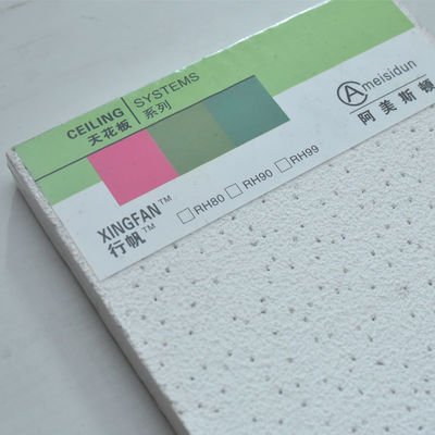 Waterproof Fiber Slab Mineral Wool Ceiling Plate For Sound Absorption