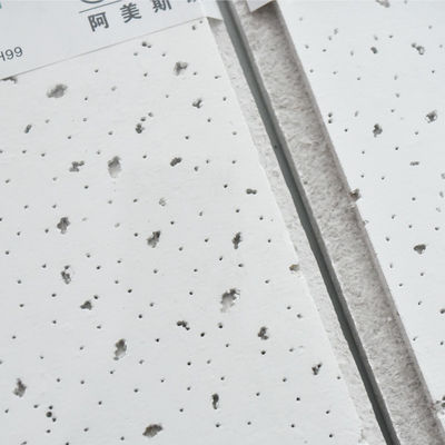 Waterproof Fiber Slab Mineral Wool Ceiling Plate For Sound Absorption