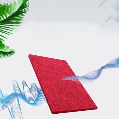 Polyester 0.8-1.2 Thickness Acoustic Wall Panel With Adhesive Backing