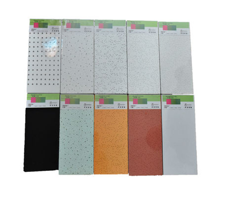 600x600/600x1200mm Mineral Wool Ceiling Tiles with Tegular Edge Pin Hole 14mm Thickness