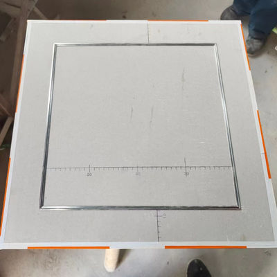 Square Artistic Ceilings Gypsum Board Aluminum Access Panel Manhole With Push Lock