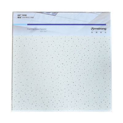 Powder Coating Surface Fireproof Fissured Mineral Fiber Ceiling Board For Clean Room